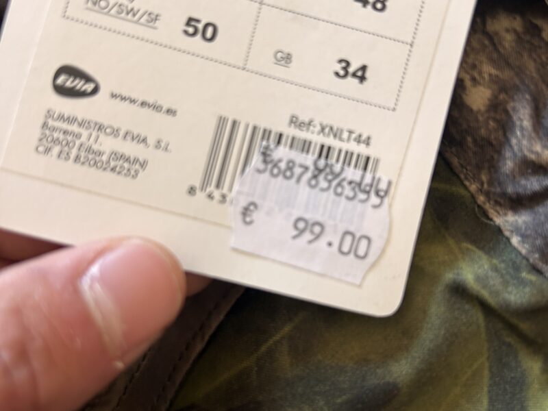 pantalone da caccia impermeabile