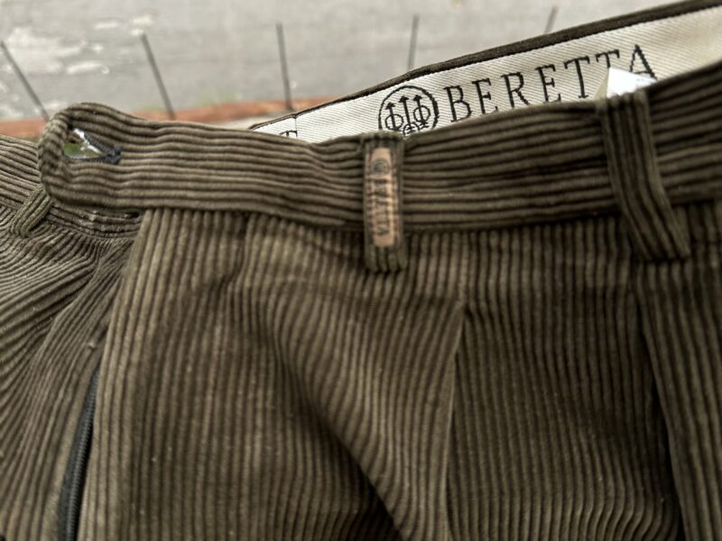 Pantalone Beretta in velluto con rinforzo